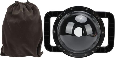 Tbest Lens Dome Port Underwater Camera Cover Transparent Acrylic Rainproof Housing with Dual Handles for Action 1 Cameras Professional Diving Photography Accessories in Saudi Arabia