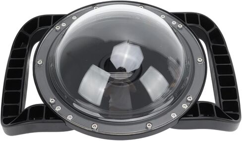 Tbest Lens Dome Port Underwater Camera Cover Transparent Acrylic Rainproof Housing with Dual Handles for Action 1 Cameras Professional Diving Photography Accessories in Saudi Arabia