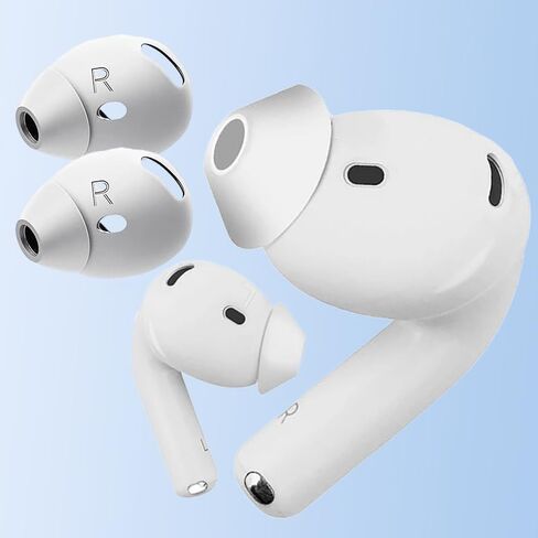 قطعتان من سماعات الأذن Airpods الجيل الرابع من السيليكون، حافظة واقية رفيعة للغاية ومضادة للانزلاق، ملحقات سماعات الأذن، شفافة in Saudi Arabia