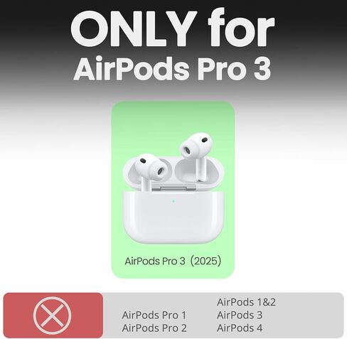 حافظة AirPods Pro 3، غطاء خشبي مقاوم للصدمات مع سلسلة مفاتيح سريعة التحرير لجراب AirPods Pro الجيل الثالث (2025) متوافق مع الشحن اللاسلكي، (موجة رائعة) الجوز in Kuwait