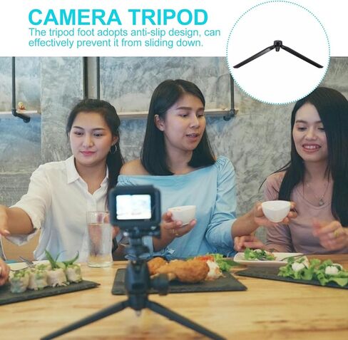 Foldable Tabletop Tripod 2pcs with 1/4 Inch Screw for Phone and Camera, Portable Stable Desktop Stand for Live Streaming and Projector Use in Saudi Arabia