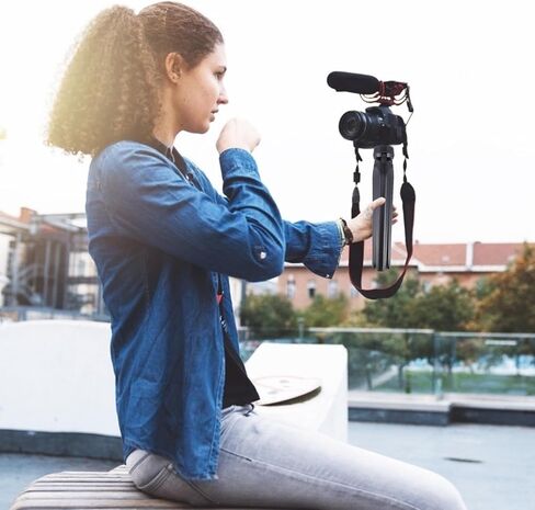 Foldable Tabletop Tripod 2pcs with 1/4 Inch Screw for Phone and Camera, Portable Stable Desktop Stand for Live Streaming and Projector Use in Saudi Arabia