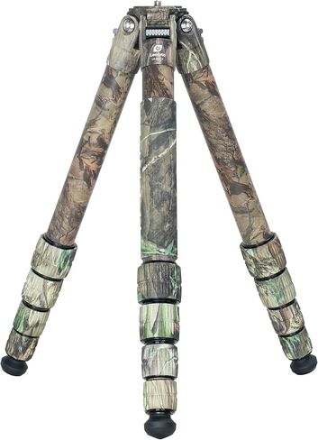 Leofoto LS-365C X Full Camo Carbon Fiber Tripod, Professional Outdoor Camera Stand with Carry Bag, Lightweight & Compact for Long Telephoto Lenses, Bird Watching & Nature, Max Load 44lbs in Saudi Arabia