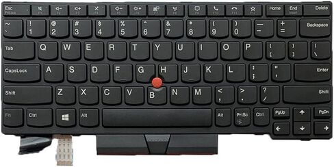 Laptop Replacement US Layout Keyboard for Lenovo Thinkpad X13 Yoga X13 Gen 1 (20WK,20WL) Black in Saudi Arabia