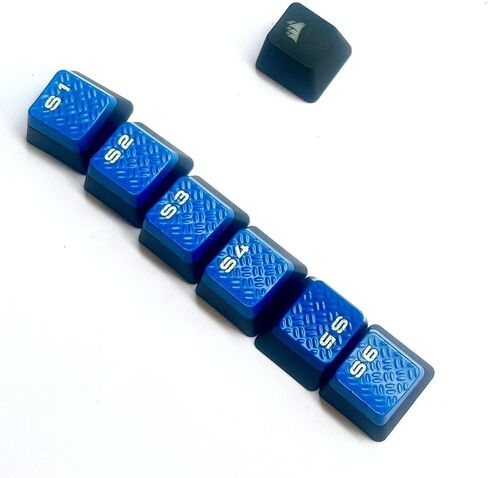 أغطية مفاتيح W A S D Q W E R D F لـ Corsair K63، K65، K68، K70، K95، K100 MX لوحة مفاتيح الألعاب الميكانيكية (أسود 10 قطع) in Kuwait