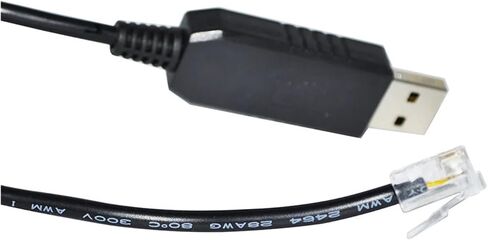 FT232RL CHIP USB to RJ11 RJ12 RS485 Converter Serial Communication Cable Compatible with The GUANG HE GUI Neng Solar MPPT Controller to PC(3.0m) in Saudi Arabia