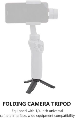 Zerodeko 4 Pieces Foldable Phone Tripod and Tabletop Video Tripod with 1/4 Inch Screw for Smartphones and Cameras, Compact Broadcast Stand for Vlogging and Live Streaming in Saudi Arabia