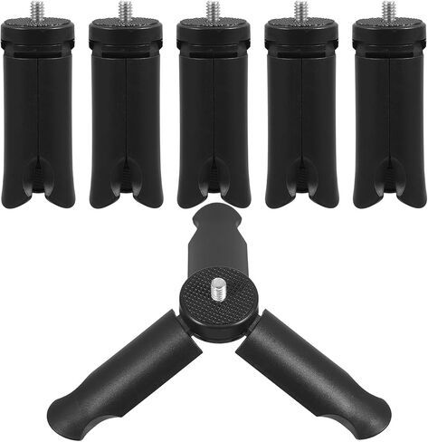 Mini Camera Tripod Bracket with 1/4-inch Screw, Portable Foldable Plastic Mount for DSLR, Smartphone, and LED Photography Light, Universal Desk Stand for Travel and Video in Saudi Arabia