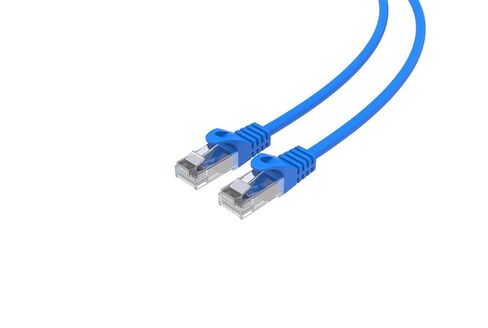 LOGICO Best Cat6 Slim Patch Cable 26AWG Bare Copper RJ-45 Ethernet Cable (25 Pack, Blue, 10FT) in Saudi Arabia