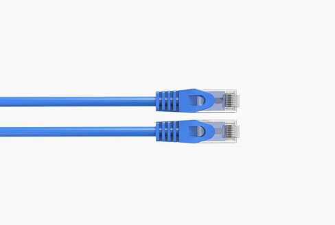LOGICO Best Cat6 Slim Patch Cable 26AWG Bare Copper RJ-45 Ethernet Cable (25 Pack, Blue, 10FT) in Saudi Arabia