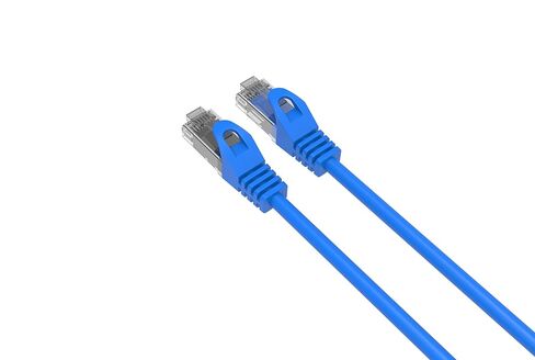 LOGICO Best Cat6 Slim Patch Cable 26AWG Bare Copper RJ-45 Ethernet Cable (25 Pack, Blue, 10FT) in Saudi Arabia
