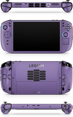 غلاف ZOOMHITSKINS للألعاب متوافق مع غلاف Lenovo Legion Go 2 2025، بلون رمادي داكن أرجواني صامت، غلاف لاصق من الفينيل 3M، صنع في الولايات المتحدة الأمريكية in Kuwait