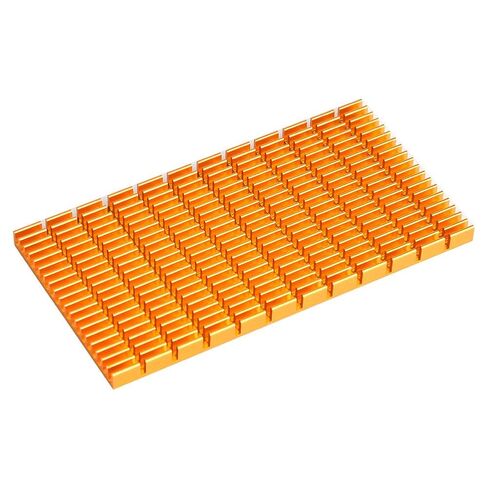 Qiilu Effective Cooling Solution: Golden Heat Sink Aluminum Heat for Multiple Purposes 120 X 64 X 6mm | Thermal Barrier for Air Dryer Vent in Saudi Arabia