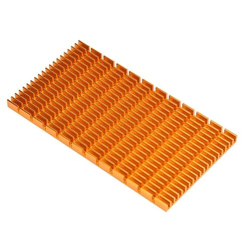 Qiilu Effective Cooling Solution: Golden Heat Sink Aluminum Heat for Multiple Purposes 120 X 64 X 6mm | Thermal Barrier for Air Dryer Vent in Saudi Arabia
