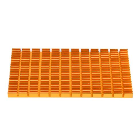 Qiilu Effective Cooling Solution: Golden Heat Sink Aluminum Heat for Multiple Purposes 120 X 64 X 6mm | Thermal Barrier for Air Dryer Vent in Saudi Arabia