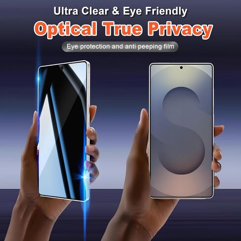 Privacy Screen Protector for Samsung Galaxy S25 Ultra - 2 Pack Tempered Glass, 9H Hardness, Anti-Scratch & Easy Install in Saudi Arabia