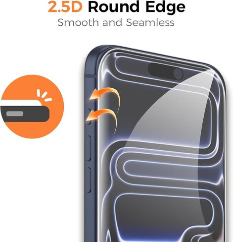 for iPhone 17 Pro Max Screen Protector 3 Pack with Easy Installation Frame, Zero Bubble, 9H Tempered Glass Anti-Scratch, Full Coverage Ultra HD Clear & Case Friendly, Perfect for Women in Saudi Arabia