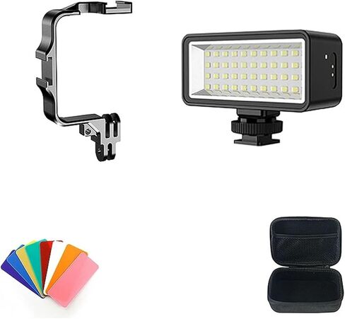 متوافق مع مصباح LED للغوص GoPro Hero 11، ضوء ملء مقاوم للماء بطول 40 مترًا متوافق مع كاميرا DJI Osmo Action 3 in Saudi Arabia