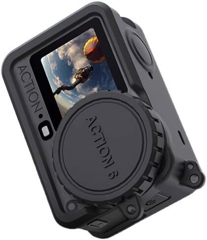 Silicone Case with Lens Cap & Lanyard for DJI Osmo Action6 in Saudi Arabia