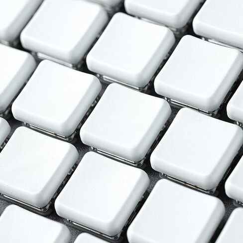 Chocfox Keycaps Low Profile PBT Keycaps for Kailh Chocolate Switch Mechanical Keyboard, White, 40-Pack 1U in Saudi Arabia