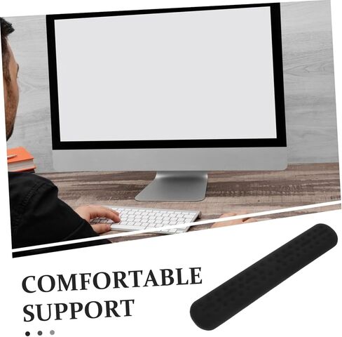 VILLCASE Memory Foam Keyboard Wrist Rest Pad Beaded for Typing Support Elbow Cushion for Desk Laptop Comfortable Hand Pillow for Extended Use in Saudi Arabia