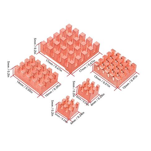 Qiilu Premium Copper Heatsink Kit for 5 - Efficient Cooling Performance and Long Lasting Durability in Saudi Arabia