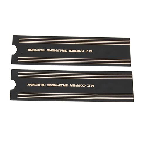 Dioche Heatsink لـ 2280 M.2 SSD Graphene Heatsink، توصيل حراري عالي الكفاءة، سبيكة نحاسية متوافقة مع أجهزة الكمبيوتر المحمولة والتركيب بدون أدوات، مثالية للسرعة (قطعتان من رقائق النحاس الجرافين in Kuwait