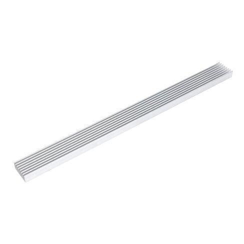 Qiilu High Thermal Conductivity 1x Aluminum Heatsink 300mm25mm10mm for Led Emitter Diodes High Power Cooling Solution in Saudi Arabia