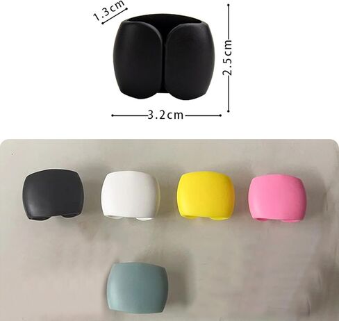20 PCS Versatile Cable Storage and Organizer Clips – Efficient Wire & Charging Cable Management for Travel, Home & Office Black in Saudi Arabia