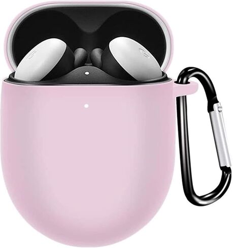 Miimall Portable Electronic Device Cover for Google Pixel Buds A-Series, Mint Green Silicone Protective Case with Front LED, Keychain & Dust Cap in Saudi Arabia