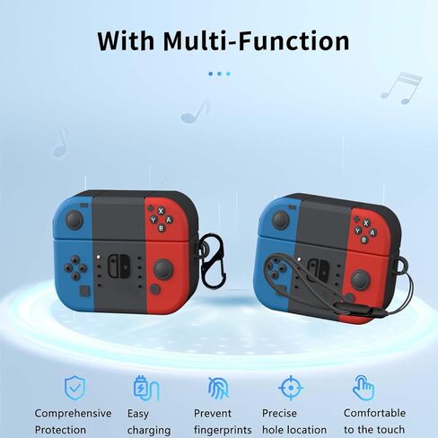for Baseus Inspire XC1 Case Cover,NOUKAJU Wireless Earphone Protective Cover(with Carabiner + Lanyard + Cleaning Pen) Drop-Proof,Scratch-Proof,Shock-Proof,Case for Baseus Inspire XC1(Game Consoles) in Saudi Arabia