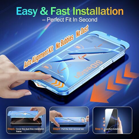 GARYOG 2 Pcs for Iphone 17 Pro Max Screen Protector,Easy Installation | Military Grade 9H Tempered Glass | Ultra HD Clarity | Scratch-Resistan | Anti-Fingerprint|,with Camera Protector Magnetic Ring in Saudi Arabia