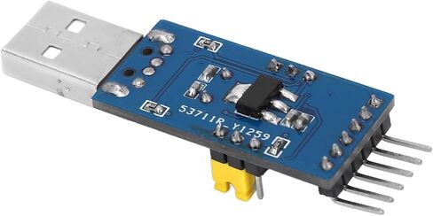 وحدة محول USB إلى UART مع سلك توصيل، مخرج جهد 5 فولت و3.3 فولت، لتنزيل برنامج ISP واتصال البيانات التسلسلية in Kuwait