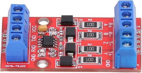 وحدة UART ثنائية الاتجاه RJ45 إلى TTL لتحويل RS422، 5 فولت، مدمجة، حماية من الجهد الزائد in Kuwait