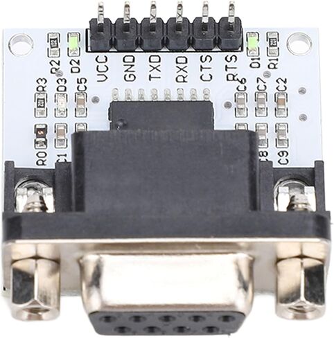 Yunir SP3232 Chip, 232 to TTL Module, Versatile Use, ESD Guard, Premium Materials for 3-5.5V Power Supply PCB Board with SP3232 Chip DB9 Interface and LED Indicator (Male Head) in Saudi Arabia