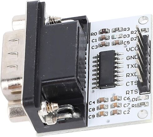 Yunir SP3232 Chip, 232 to TTL Module, Versatile Use, ESD Guard, Premium Materials for 3-5.5V Power Supply PCB Board with SP3232 Chip DB9 Interface and LED Indicator (Male Head) in Saudi Arabia