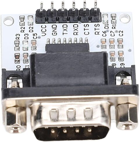 Yunir SP3232 Chip, 232 to TTL Module, Versatile Use, ESD Guard, Premium Materials for 3-5.5V Power Supply PCB Board with SP3232 Chip DB9 Interface and LED Indicator (Male Head) in Saudi Arabia