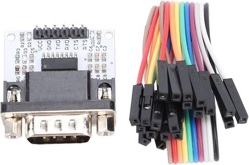 Yunir SP3232 Chip, 232 to TTL Module, Versatile Use, ESD Guard, Premium Materials for 3-5.5V Power Supply PCB Board with SP3232 Chip DB9 Interface and LED Indicator (Male Head) in Saudi Arabia
