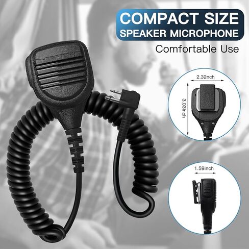 5 Pack PMMN4013a Speaker Microphone for CP200 CP200D PMMN4013 Shoulder Mic with 3.5 mm Jack for Motorola R2 CP100D CP185 BPR40D BPR40 PR400 CLS1110 CLS1410 CLS1110 RDU4100 RMU2040,2 Pin Two Way Radi in Saudi Arabia
