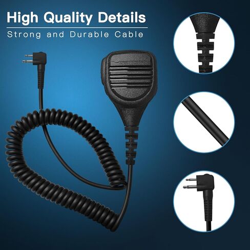 5 Pack PMMN4013a Speaker Microphone for CP200 CP200D PMMN4013 Shoulder Mic with 3.5 mm Jack for Motorola R2 CP100D CP185 BPR40D BPR40 PR400 CLS1110 CLS1410 CLS1110 RDU4100 RMU2040,2 Pin Two Way Radi in Saudi Arabia