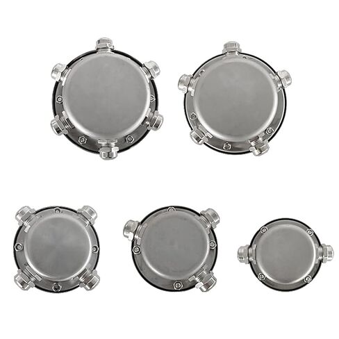 Underwater Waterproof Connection Box - IP68 Sealed 304 Stainless Steel Outdoor Light Junction Box, Swimming Pool Underwater Fountain Light Transition Head, for Underwater Lights, Fountain(1 in 4 Out) in Saudi Arabia