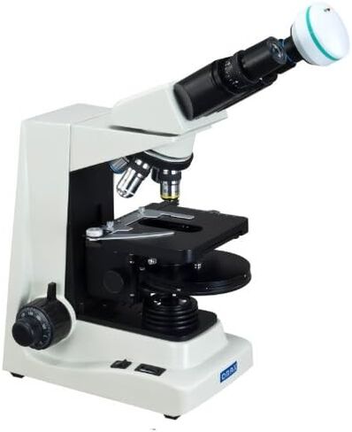 OMAX 40X-1600X Advanced Binocular Phase Contrast Compound Microscope with Turret Phase Contrast Kit and 3.0MP USB Camera in Saudi Arabia