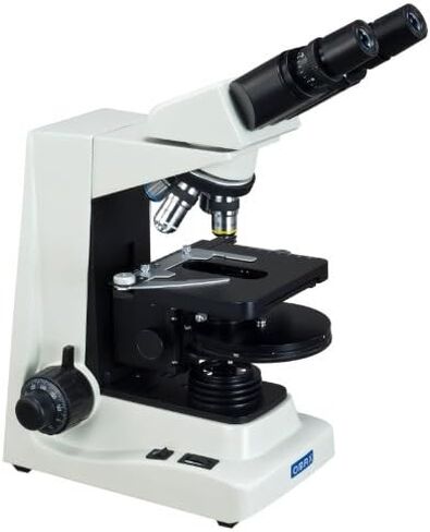 OMAX 40X-1600X Advanced Binocular Phase Contrast Compound Microscope with Turret Phase Contrast Kit and Reversed Nosepiece in Saudi Arabia