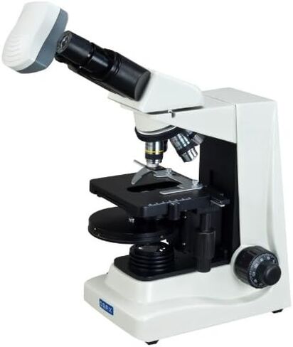 OMAX 40X-1600X Advanced Binocular Phase Contrast Compound Microscope with Plan Turret Phase Contrast Kit and 9.0MP USB Camera in Saudi Arabia