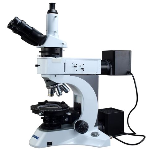 OMAX 50-1000X Infinity Trinocular Polarizing Metallurgical Microscope with Kohler Transmitted and EPI Reflected Illumination System in Saudi Arabia