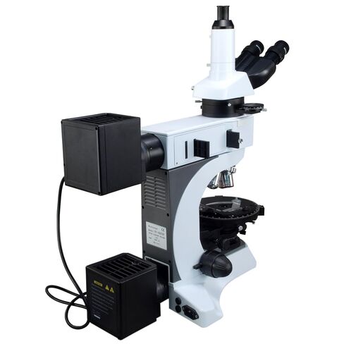 OMAX 50-1000X Infinity Trinocular Polarizing Metallurgical Microscope with Kohler Transmitted and EPI Reflected Illumination System in Saudi Arabia