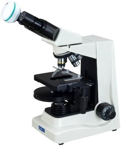 OMAX 40X-1600X Advanced Binocular Phase Contrast Compound Microscope with Plan Turret Phase Contrast Kit and 3.0MP USB Camera in Saudi Arabia