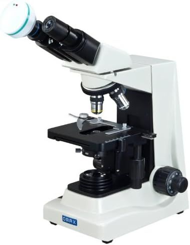 OMAX 40X-1600X مجهر مركب متباين الطور ثنائي العينين مع مجموعة تباين الطور قابلة للتبديل وكاميرا USB 3.0 ميجابكسل in Saudi Arabia