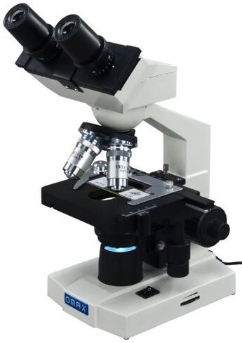 OMAX 40X-1600X Lab LED Binocular Compound Microscope with Double Layer Mechanical Stage in Saudi Arabia