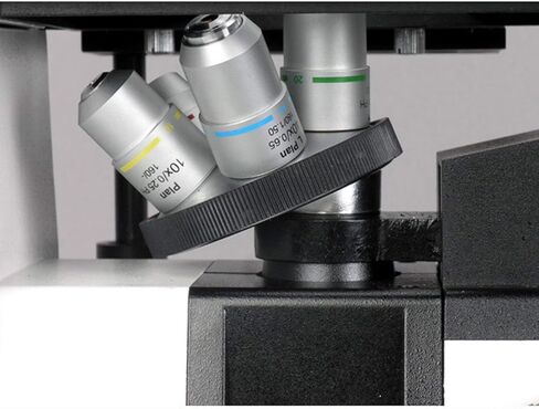AmScope IN300TC-M Digital Long Working Distance Inverted Trinocular Microscope, 40x-1000x, WH10x and WH25x Eyepieces, Phase-Contrast Objectives, 30W Halogen Illumination, 0.3 NA Abbe Condenser, Mechanical Stage, 110V, Includes 1.3MP Camera with Reduction  in Saudi Arabia